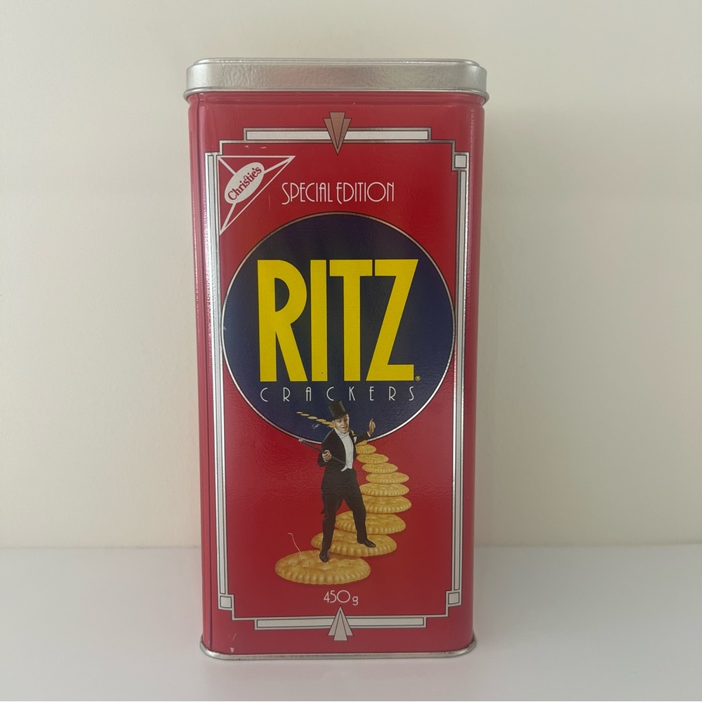 Vintage 1990 Ritz Crackers Special Edition Tin - Dancing Fred Astaire